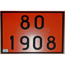 Placa Número ONU 80 1908